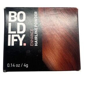 Boldify Enhance Hairline Powder Auburn 0.14oz 4g Root Touch Up Scalp Concealer